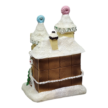 Lighted Resin Gingerbread House - Cookies