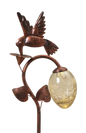 Solar-Powered Bronzed Animal Garden Stake -