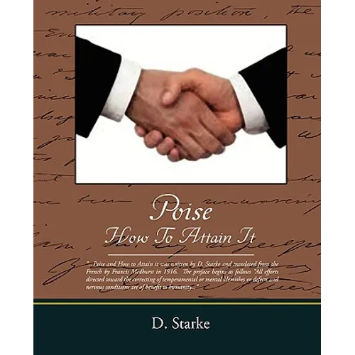 Poise How to Attain It - Paperback