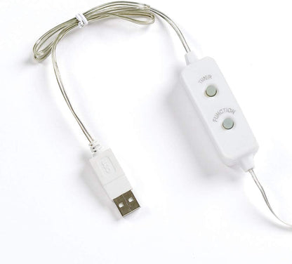 LED USB Warm White Flex Light Set - 18.5 foot - 10 Function Controller