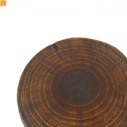 Outdoor End Table MGO Antique Brown Hollow Wood Grain 14.96x26.57in