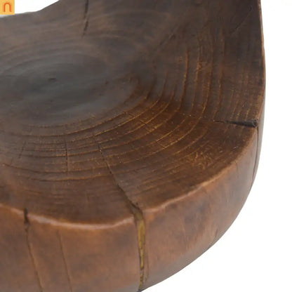Outdoor End Table MGO Antique Brown Hollow Wood Grain 14.96x26.57in