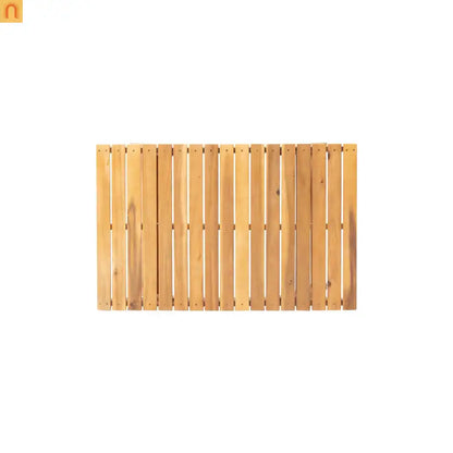 Outdoor Coffee Table Acacia Wood Teak Slat Panel 37L x 24W in
