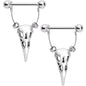 5/8 Bird of Plague Halloween Barbell Nipple Shield Set