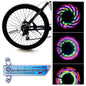 Colorful Rainbow 32 LED Wheel Signal Lights for Cycling Bikes Bicycles Outdoor