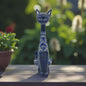 Colorful Talavera Cat Statue | Handmade Mexican Art