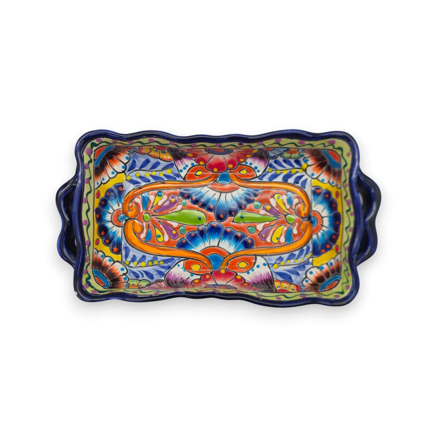 Colorful Talavera Coffee Serving Set | Handmade 3-Piece Set