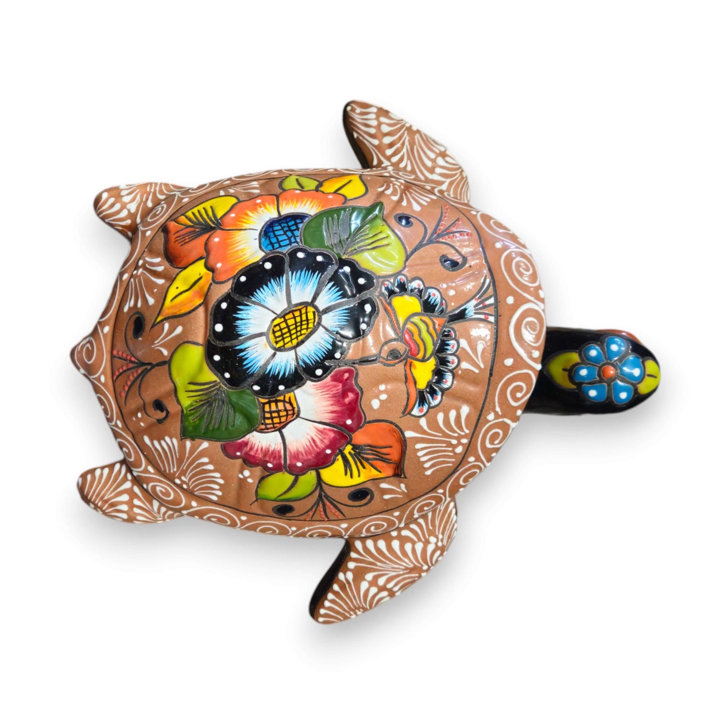 Colorful Talavera Sea Turtle | Handmade Mexican Art