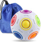 Coogam Rainbow Puzzle Ball with Pouch Color-Matching Puzzle Game