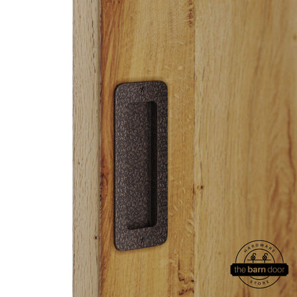 Barn Door Partial Radius Flush Pull