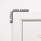 Wooden Corner Quote – Be Still and Know