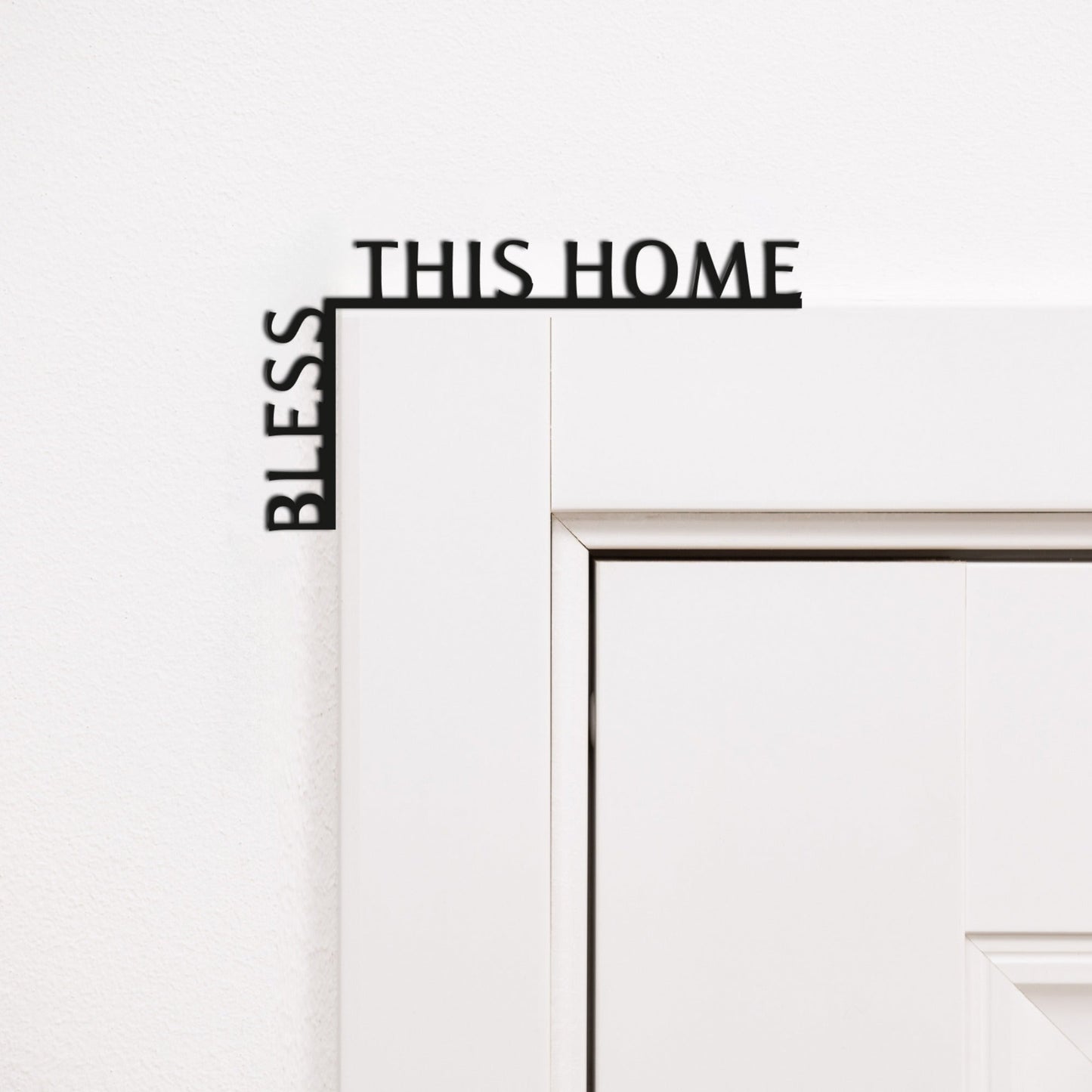 Wooden Corner Quote – Bless This Home