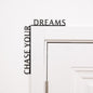 Wooden Corner Quote – Chase Your Dreams