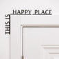 Wooden Corner Quote – This is Happy Place
