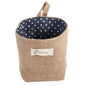 Cotton Linen Hanging Bag Home Gadget Storage Organizer