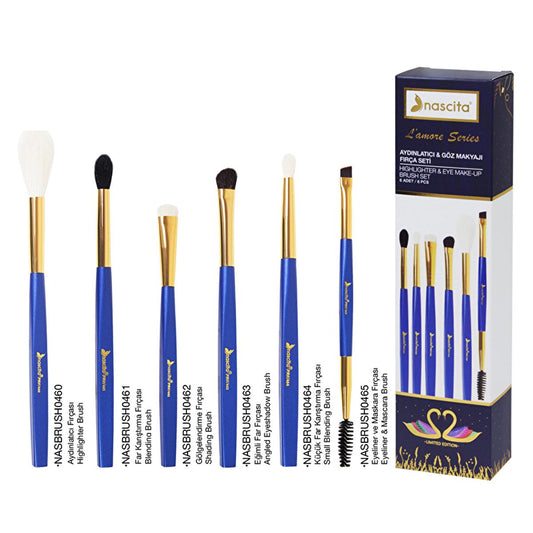 Nascita Makeup Brush Set - 6 Piece Professional Makeup Brushes for Everyday Use