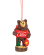 Bear Ornament - Welcome To Our Cabin