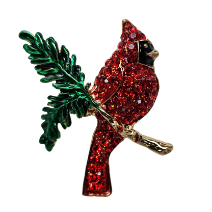 Enamel Finish Pin - Cardinal