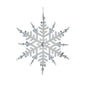 White and Silver Snowflake Ornaments