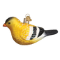 American Goldfinch Glass Ornament