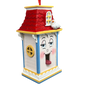 Whimsical Wooden Birdhouse Ornament - Light Blue