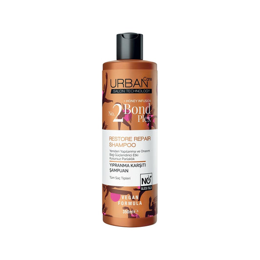 URBAN Care Sulfate-Free Shampoo with Bond Plex Technology - Gentle, Repairing, and Nourishing for Damaged Hair, 11.83 fl oz
