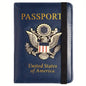 Creative Passport Holder Cover With 3D Metal Badge