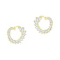 Crescent Moon Earrings Made With Crystals