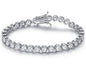 Crown Tennis Bracelet Made with Swarovski Elements