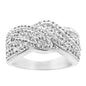 Crystal Twist Braided Ring