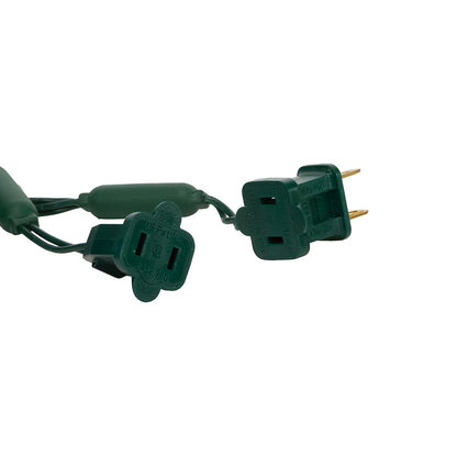 50-Light 5MM Amber Green Wire Light Set