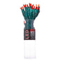 50-Light Miniature Clear Red LED Green Wire Light Set