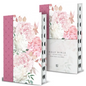 KJV Holy Bible, Giant Print Large Format, Hardcover Pink Floral Design with Cloth with Ribbon Marker, Red Letter, and Thumb Index - Hardcover