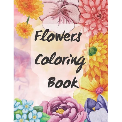 Flower Coloring Book - Paperback