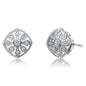 Cubic Zirconia Filigree Stud Earrings