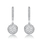 Cubic Zirconia Leverback Earrings