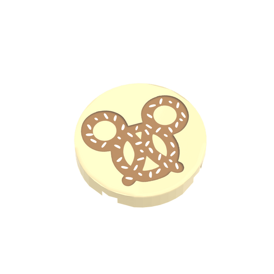 Magical Pretzel - Snack - Custom Printed - Made Using a LEGO® Part