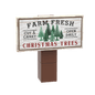 Christmas Tree Farm Sign & Post - Custom Printed - Made Using LEGO® Parts