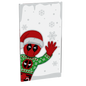 Christmas Deadpool Peek-A-Boo 4x6 Glass Window