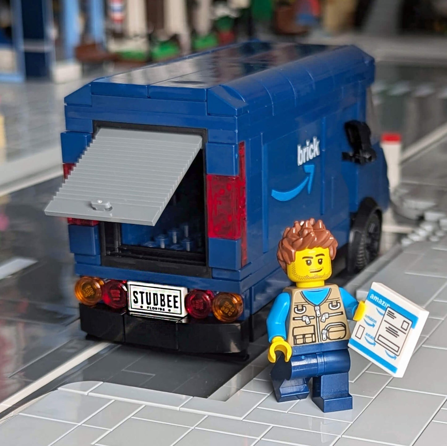 Vehicle/Car/Truck License Plate - Custom Printed 1 x 2 Tile - Made Using LEGO® Parts
