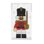 Christmas Nutcracker, Toy Soldier Winter Village 4x6 Glass Window made with LEGO part - B3 Customs