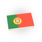 Portugal Country Flag - Custom Printed 2x3 Tile - Made Using a LEGO® Part