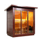 Custom 6-Person Luxury Canadian Red Cedar Outdoor Steam Sauna With Heater And Stones [Made-To-Order] (SAK78615)