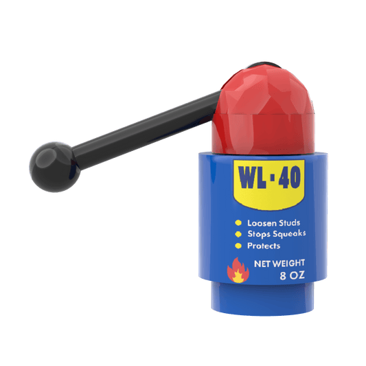 WL-40 Can - Fix Those Squeaky Studs - Minifig Scale - Custom Printed - Made Using LEGO® Parts