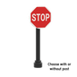 Stop Sign - Printed 2x2 Tile - Made Using LEGO® Parts
