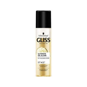 Gliss Ultimate Oil Elixir Leave-In Hair Conditioner for Damaged Hair - 6.76 fl oz Nourishing Treatment with Liquid Keratin