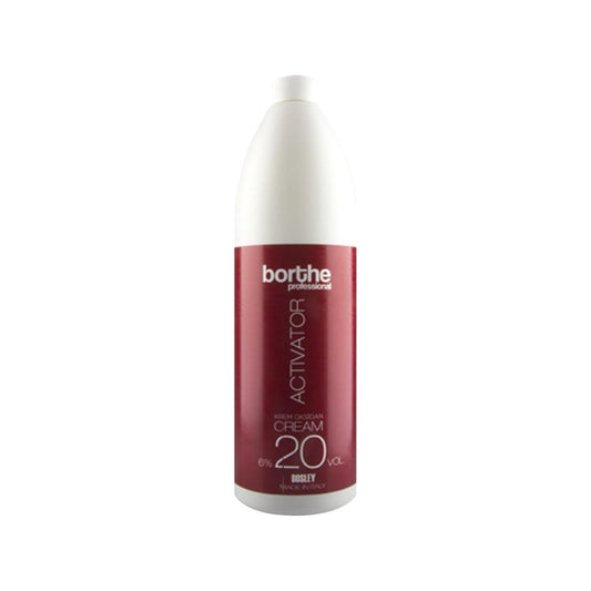 Borthe Professional Cream Developer 20 Vol. 6% 1000 ml - Professional Hair Oxidizer & Developer Cream for Salon-Quality Hair Coloring & Bleaching