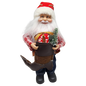Farmer Santa Figurine Ornament - 9 inches