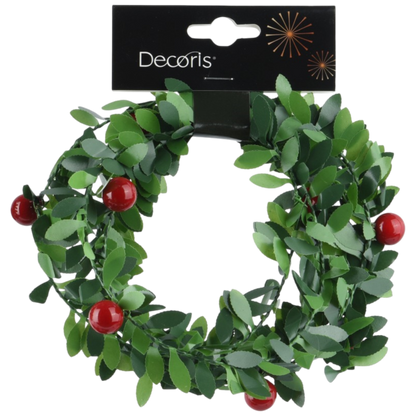 Whimsical Holly Garland - Berry Accents
