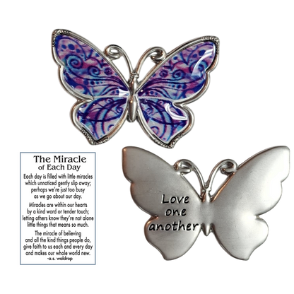 Butterfly Inspriational Pocket Charm -